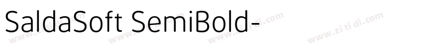 SaldaSoft SemiBold字体转换